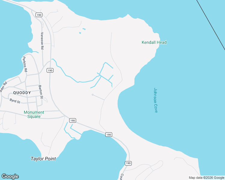 map of restaurants, bars, coffee shops, grocery stores, and more near Kendall Head Road in Eastport