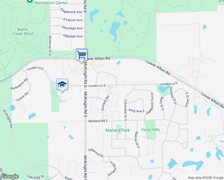 map of restaurants, bars, coffee shops, grocery stores, and more near 377 Dorland Road South in Maplewood