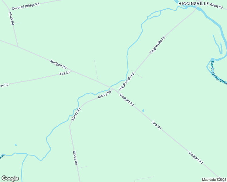 map of restaurants, bars, coffee shops, grocery stores, and more near 280 Mudgett Road in Kenduskeag