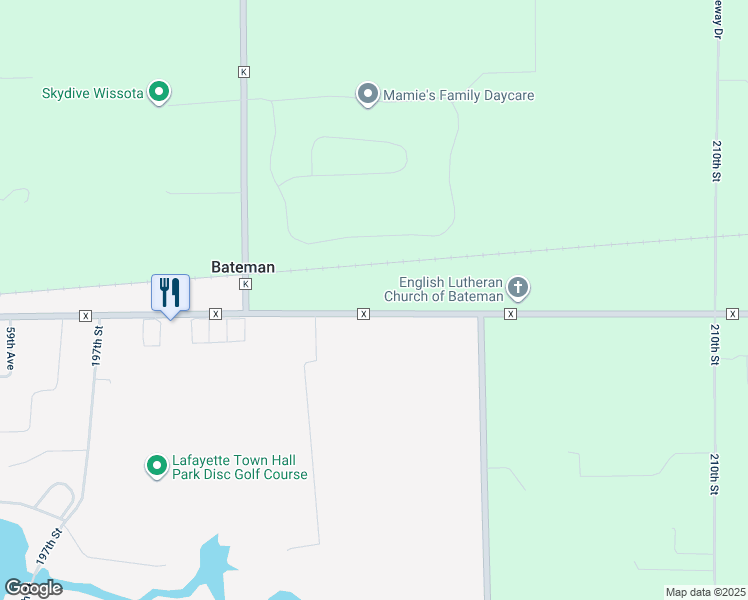 map of restaurants, bars, coffee shops, grocery stores, and more near 20280 County Highway X in Chippewa Falls
