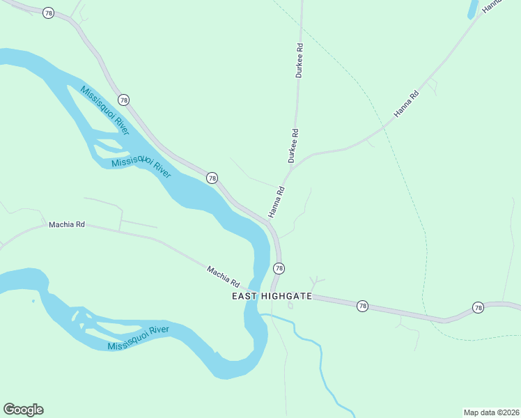 map of restaurants, bars, coffee shops, grocery stores, and more near 6507 Vermont 78 in Highgate