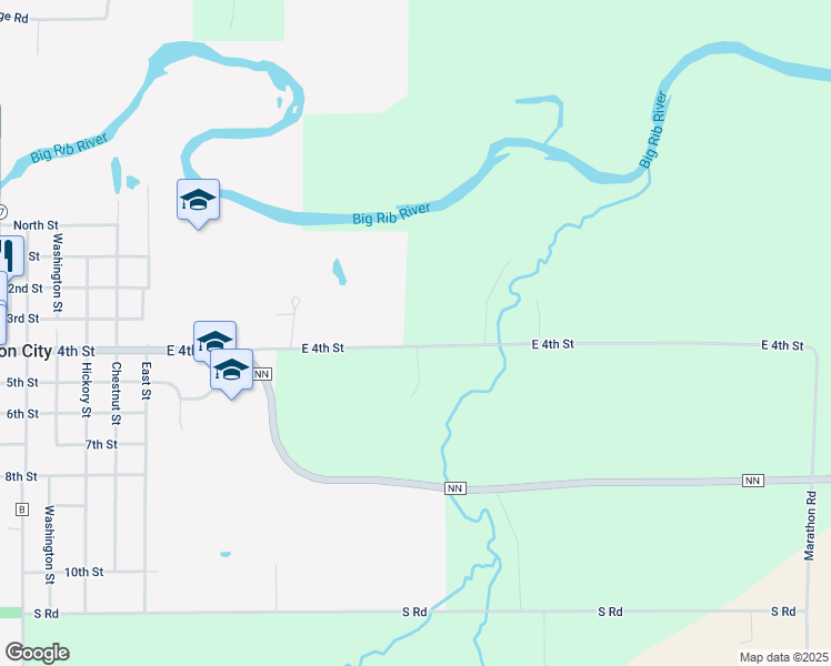map of restaurants, bars, coffee shops, grocery stores, and more near 2386 East 4th Street in Marathon City