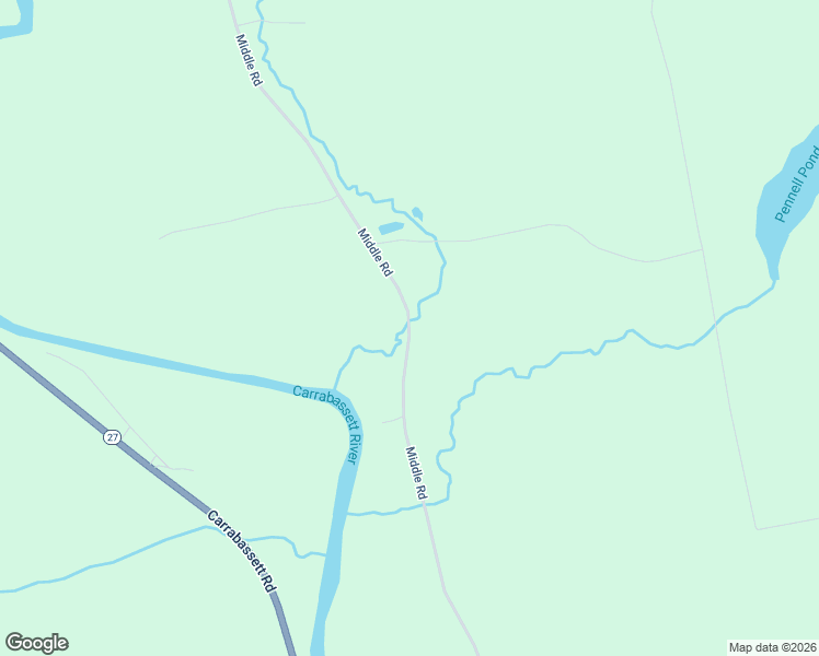 map of restaurants, bars, coffee shops, grocery stores, and more near 1240 Middle Road in New Portland