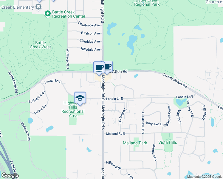 map of restaurants, bars, coffee shops, grocery stores, and more near 354 Parkview Lane South in Saint Paul