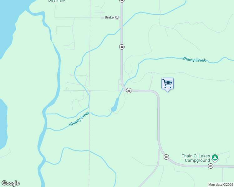 map of restaurants, bars, coffee shops, grocery stores, and more near 5349 Grass River Road in Bellaire