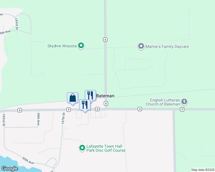 map of restaurants, bars, coffee shops, grocery stores, and more near 6171 County Highway K in Chippewa Falls
