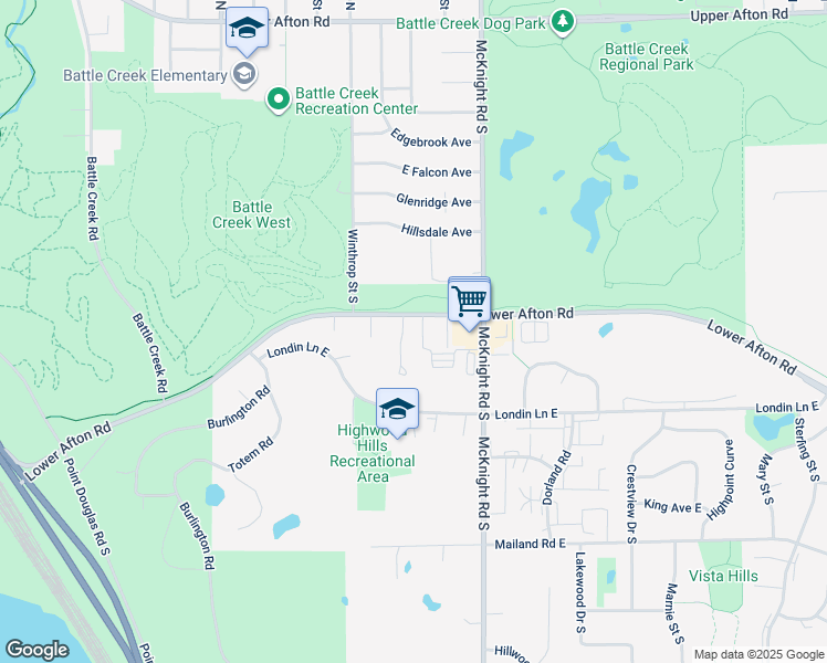map of restaurants, bars, coffee shops, grocery stores, and more near in Saint Paul