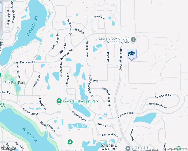 map of restaurants, bars, coffee shops, grocery stores, and more near 1099 Pelto Path in Woodbury