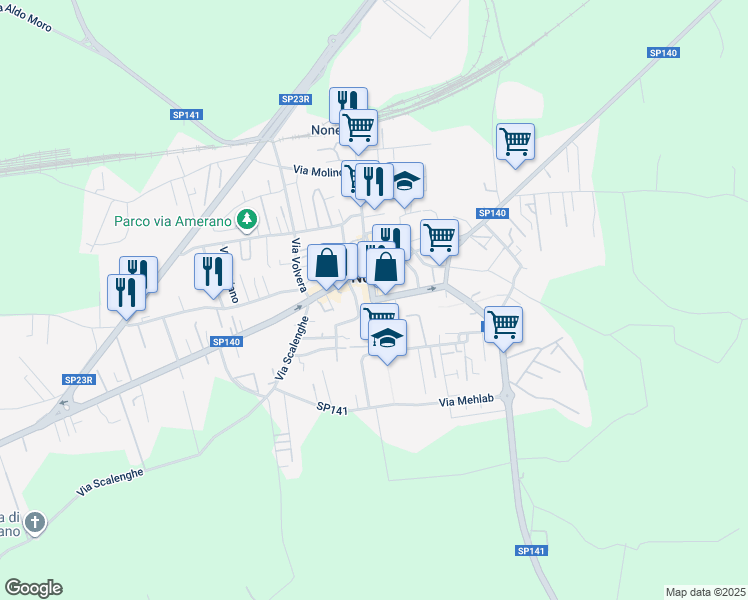 map of restaurants, bars, coffee shops, grocery stores, and more near 3 Via Massimo D'Azeglio in None