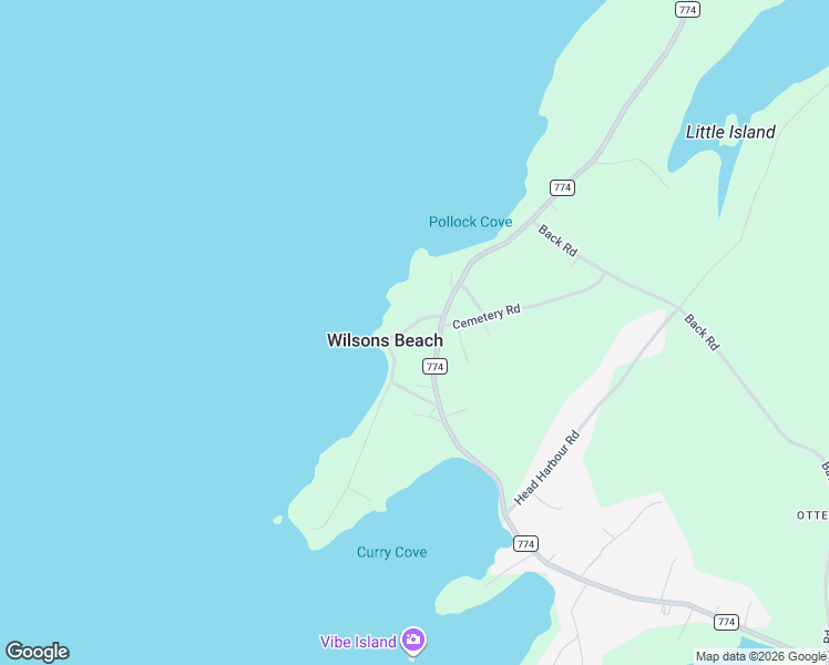 map of restaurants, bars, coffee shops, grocery stores, and more near 21 Cooks Point Road in Wilsons Beach