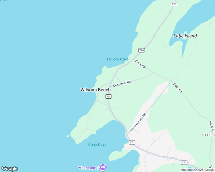 map of restaurants, bars, coffee shops, grocery stores, and more near 6 Pollock Cove Road in Wilsons Beach