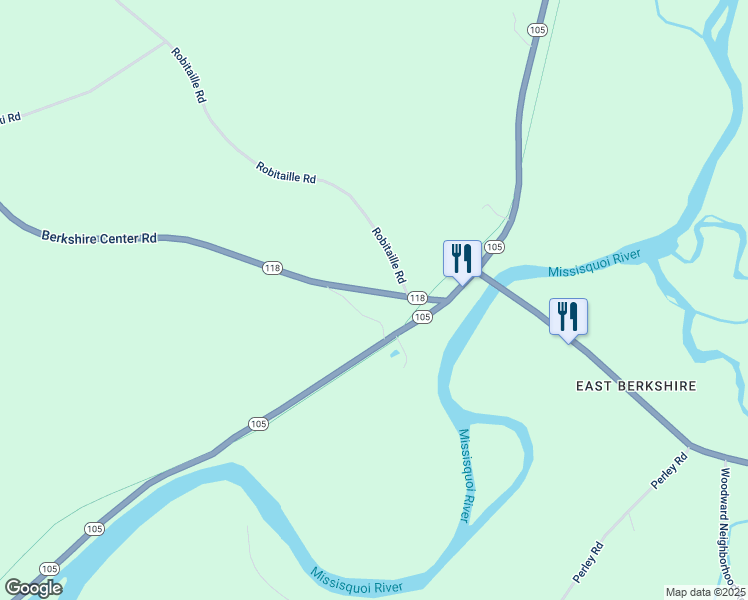 map of restaurants, bars, coffee shops, grocery stores, and more near 6610 Berkshire Center Road in Berkshire