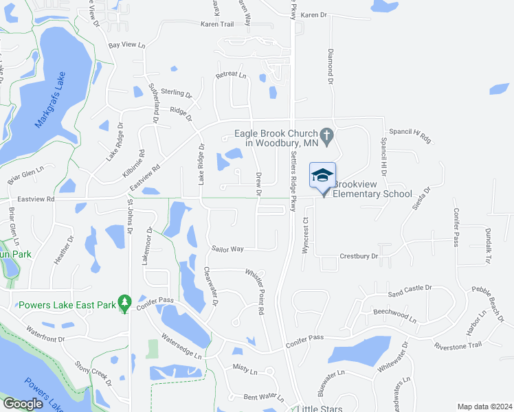 map of restaurants, bars, coffee shops, grocery stores, and more near 1004 Drew Drive in Saint Paul