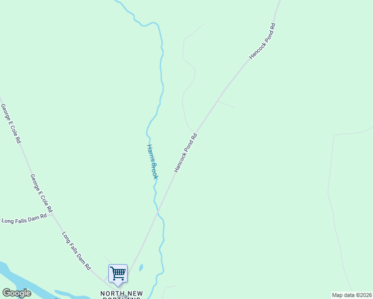 map of restaurants, bars, coffee shops, grocery stores, and more near 8 Hancock Pond Road in New Portland