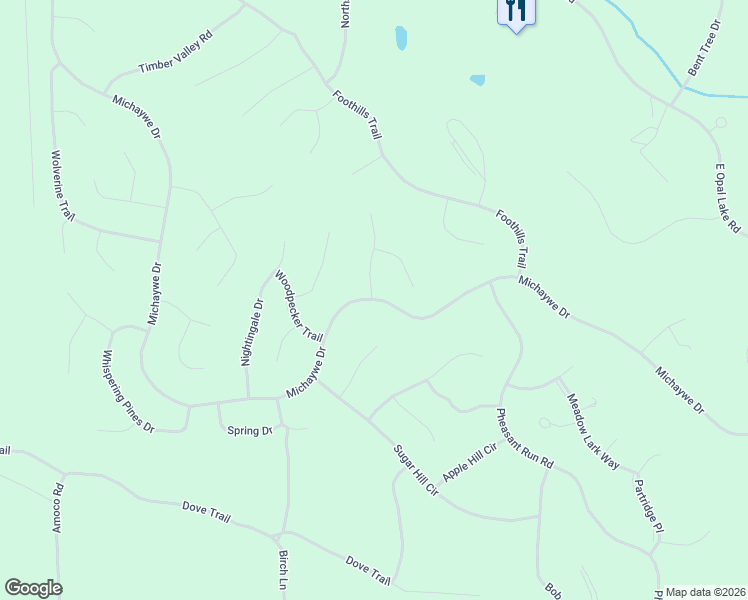 map of restaurants, bars, coffee shops, grocery stores, and more near 1501 Michaywe Drive in Gaylord