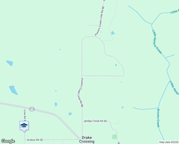 map of restaurants, bars, coffee shops, grocery stores, and more near 19019 Powers Creek Loop Road Northeast in Silverton