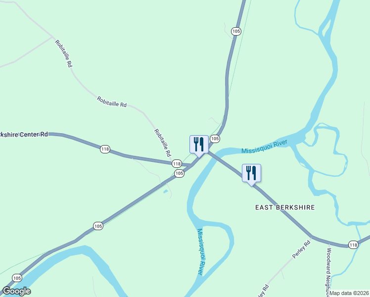 map of restaurants, bars, coffee shops, grocery stores, and more near 6695 Berkshire Center Road in Berkshire