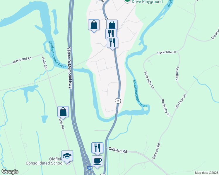map of restaurants, bars, coffee shops, grocery stores, and more near 1 Sherwood Dr in Enfield