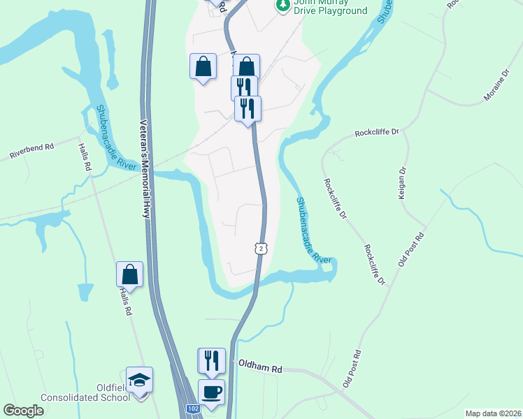 map of restaurants, bars, coffee shops, grocery stores, and more near 1 Sherwood Dr in Enfield