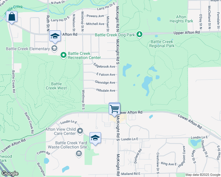 map of restaurants, bars, coffee shops, grocery stores, and more near 2239 Hillsdale Avenue in Saint Paul