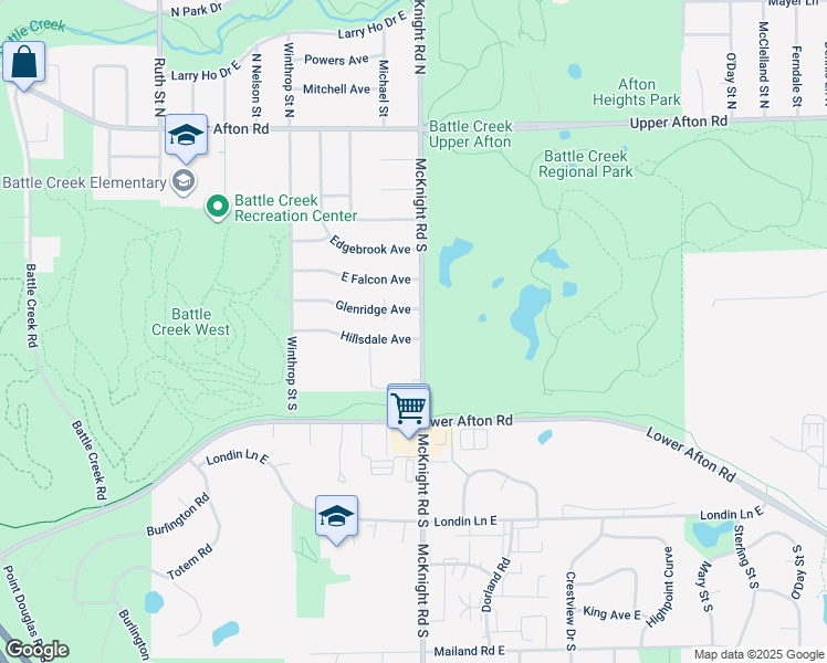 map of restaurants, bars, coffee shops, grocery stores, and more near in Ramsey County