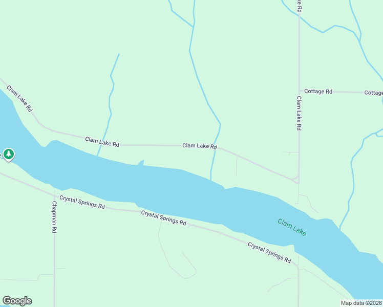 map of restaurants, bars, coffee shops, grocery stores, and more near 8441 Clam Lake Road in Bellaire