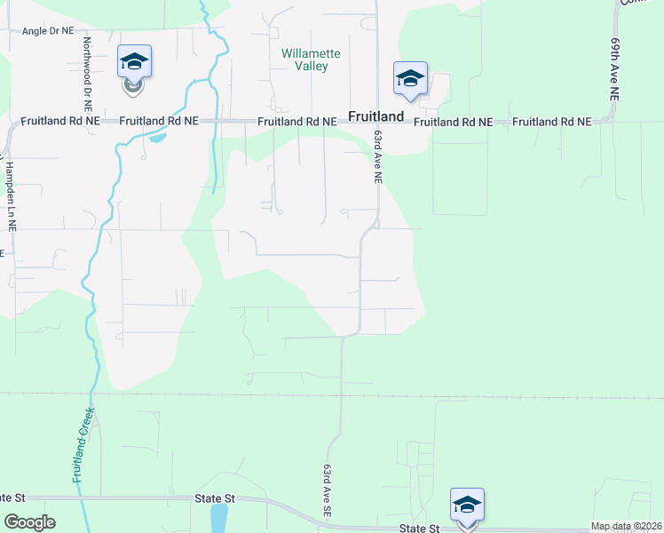 map of restaurants, bars, coffee shops, grocery stores, and more near 6258 Rosemeadow Lane Northeast in Salem
