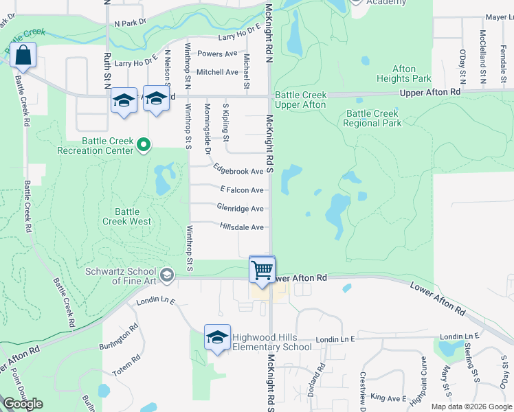 map of restaurants, bars, coffee shops, grocery stores, and more near 2239 Hillsdale Avenue in Saint Paul
