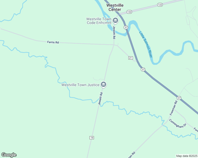 map of restaurants, bars, coffee shops, grocery stores, and more near 968 County Highway 19 in Constable