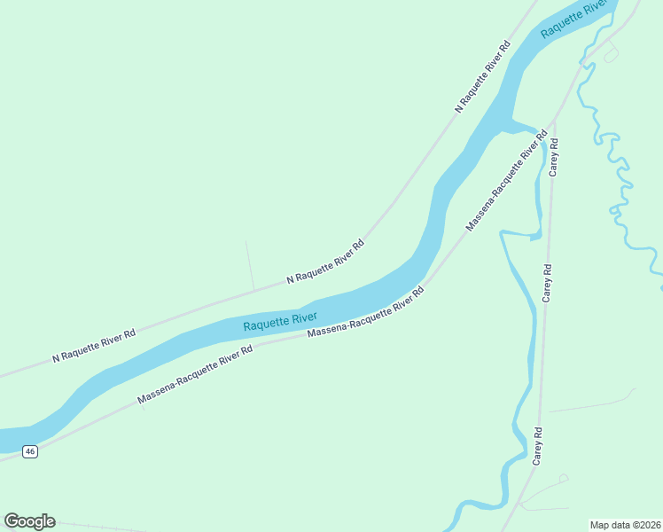 map of restaurants, bars, coffee shops, grocery stores, and more near 818 North Raquette River Road in Massena