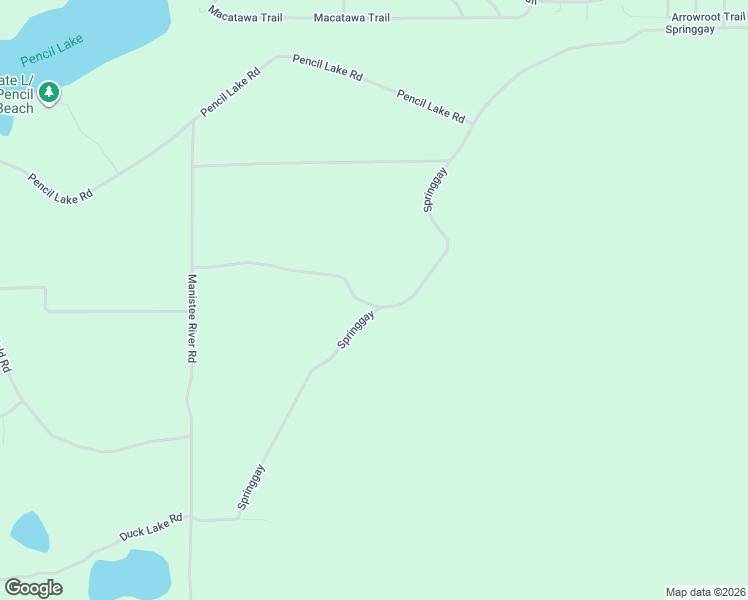 map of restaurants, bars, coffee shops, grocery stores, and more near 7520 Springgay in Gaylord