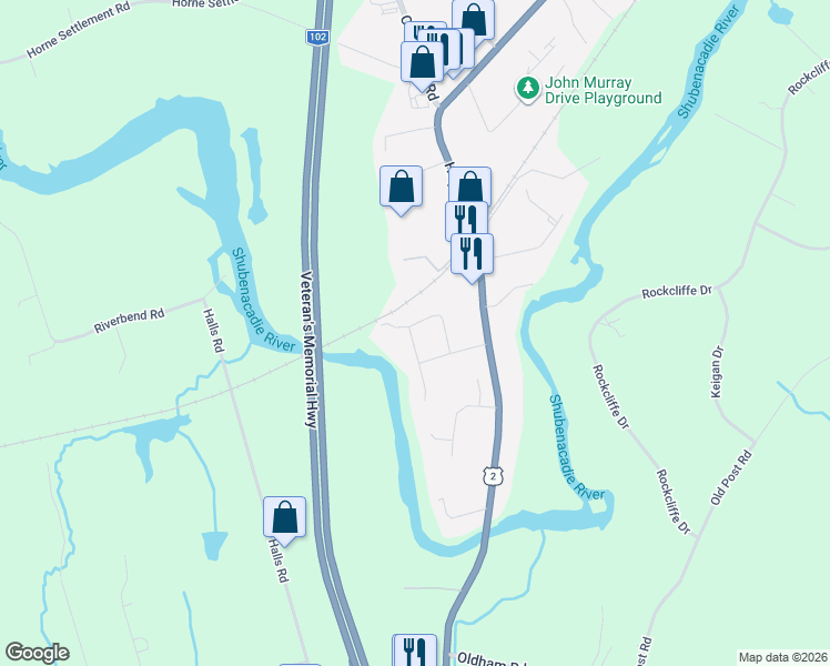 map of restaurants, bars, coffee shops, grocery stores, and more near 16 Parker Place Crescent in Enfield