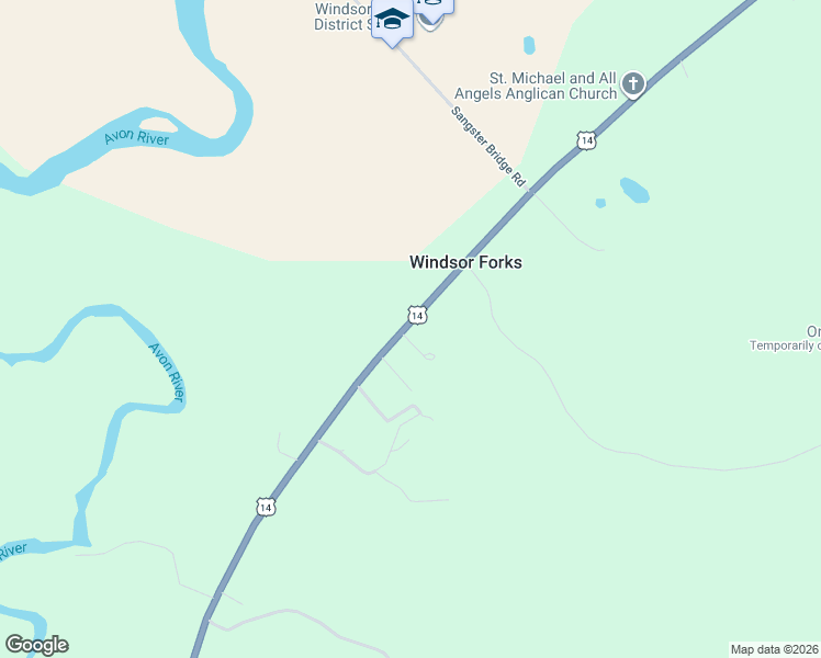 map of restaurants, bars, coffee shops, grocery stores, and more near in Windsor Forks