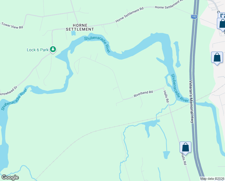 map of restaurants, bars, coffee shops, grocery stores, and more near 12 River Court in Enfield