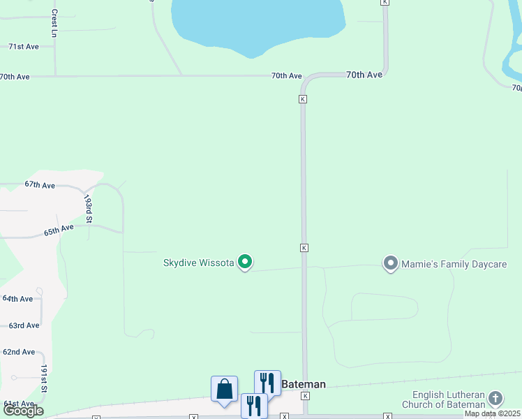 map of restaurants, bars, coffee shops, grocery stores, and more near 6566 County Highway K in Chippewa Falls