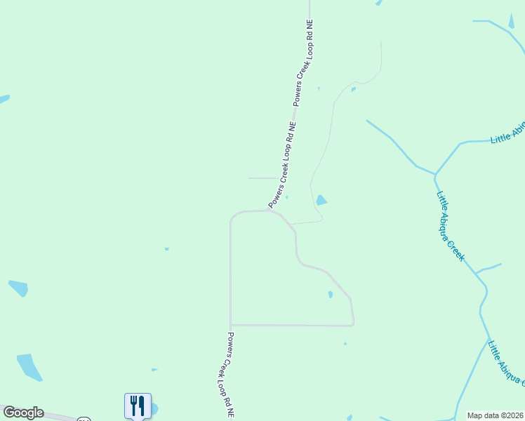 map of restaurants, bars, coffee shops, grocery stores, and more near 18913 Powers Creek Loop Road Northeast in Silverton