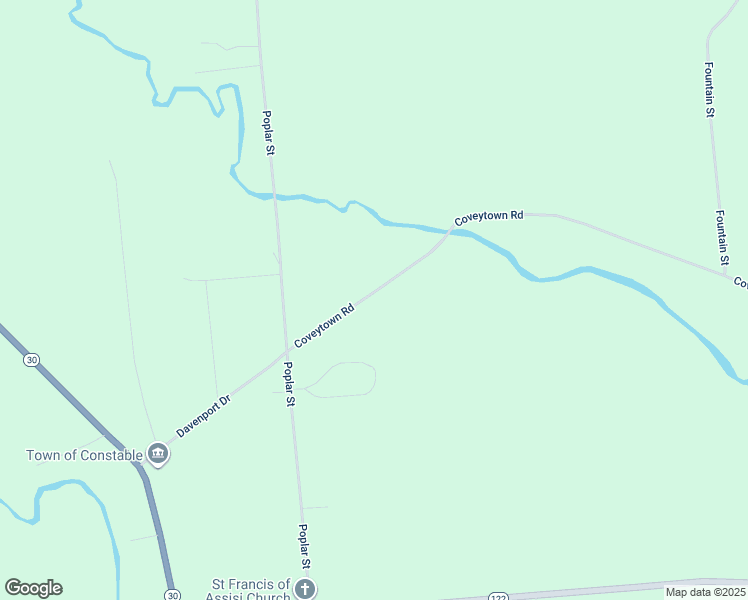 map of restaurants, bars, coffee shops, grocery stores, and more near 44 Coveytown Road in Constable