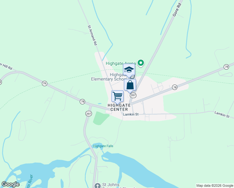 map of restaurants, bars, coffee shops, grocery stores, and more near 90 Saint Armand Road in Highgate