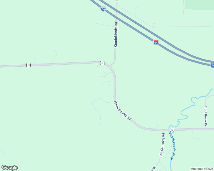 map of restaurants, bars, coffee shops, grocery stores, and more near 1295 County Road N in Roberts