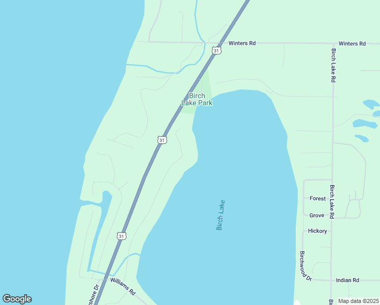map of restaurants, bars, coffee shops, grocery stores, and more near 6459 Timberlake Drive in Elk Rapids