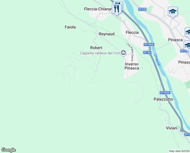 map of restaurants, bars, coffee shops, grocery stores, and more near 1 Borgata Serre in Città Metropolitana di Torino