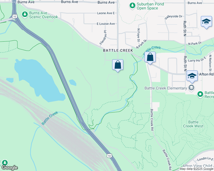 map of restaurants, bars, coffee shops, grocery stores, and more near in Sunfish Lake