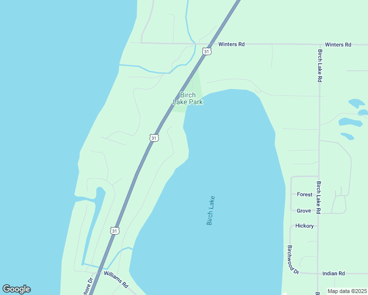 map of restaurants, bars, coffee shops, grocery stores, and more near 6459 Timberlake Drive in Elk Rapids