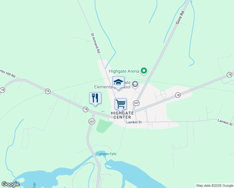 map of restaurants, bars, coffee shops, grocery stores, and more near 90 Saint Armand Road in Highgate