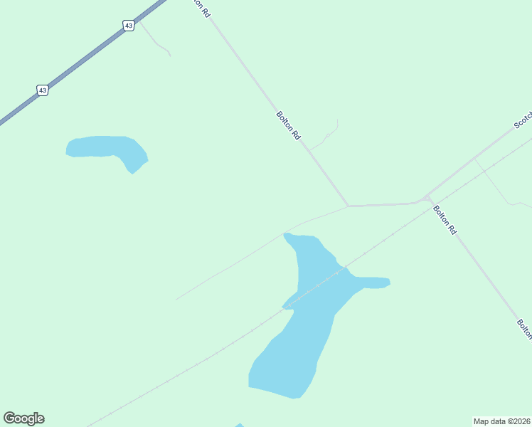 map of restaurants, bars, coffee shops, grocery stores, and more near 225 Scotch Line Road West in North Grenville