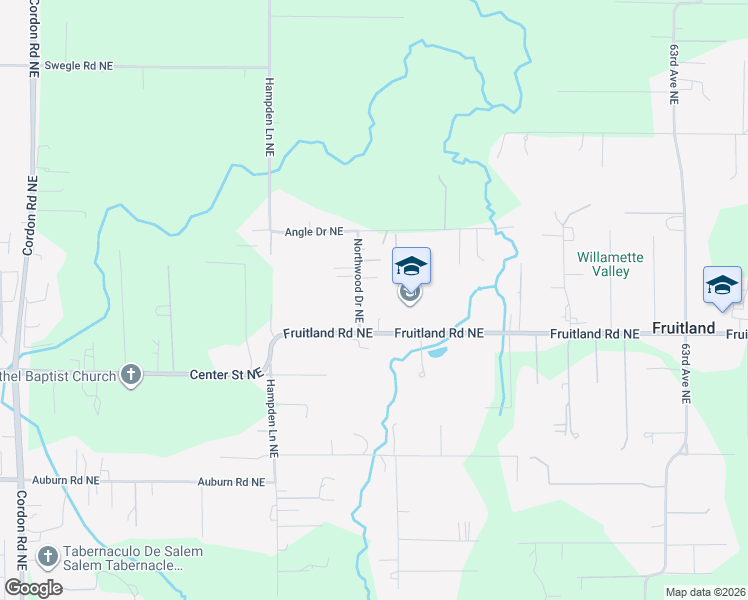 map of restaurants, bars, coffee shops, grocery stores, and more near 890 Northwood Drive Northeast in Salem
