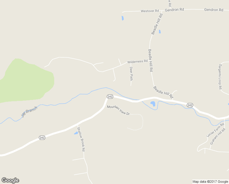 map of restaurants, bars, coffee shops, grocery stores, and more near 3165 Vermont 242 in Jay