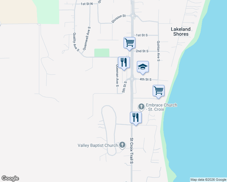 map of restaurants, bars, coffee shops, grocery stores, and more near 16432 7th Street Lane South in Lakeland