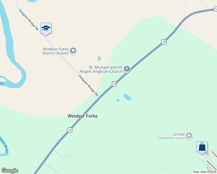 map of restaurants, bars, coffee shops, grocery stores, and more near in Windsor Forks