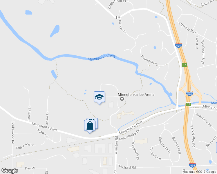 map of restaurants, bars, coffee shops, grocery stores, and more near 14815 Timberhill Road in Minnetonka